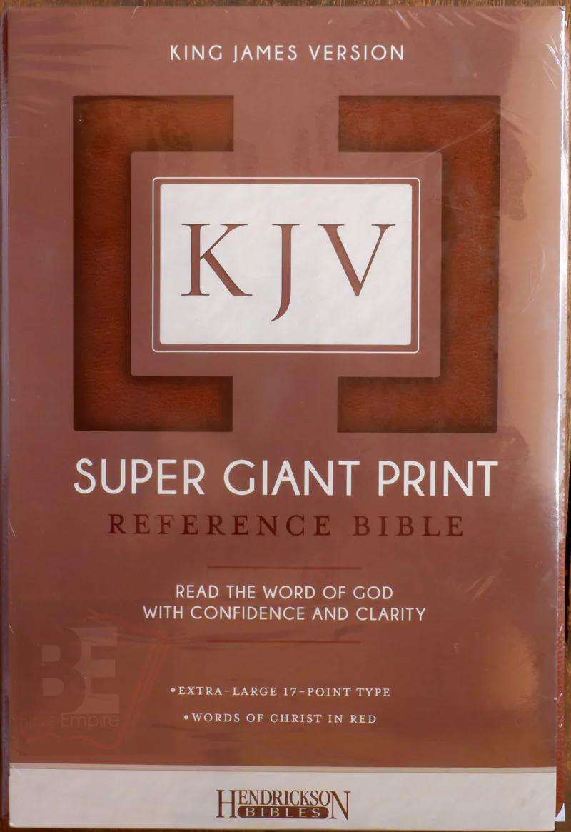 KJV Super Giant Print Reference Bible (17-Point). Buy KJV Super Giant Print Reference Bible (17-Point) in Kampala, Uganda at Bible Empire (Shop AF 46 Mukwano Arcade). Study Bible Kampala, Pastor Notes, Christian Books Uganda.